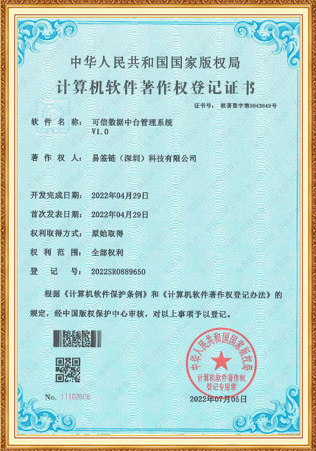 Certificate Of Honor
